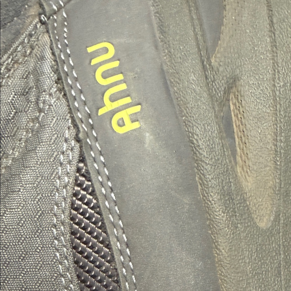 Ahnu Gray Hiking Boots with Teal and Yellow Accents - Picture 16 of 16